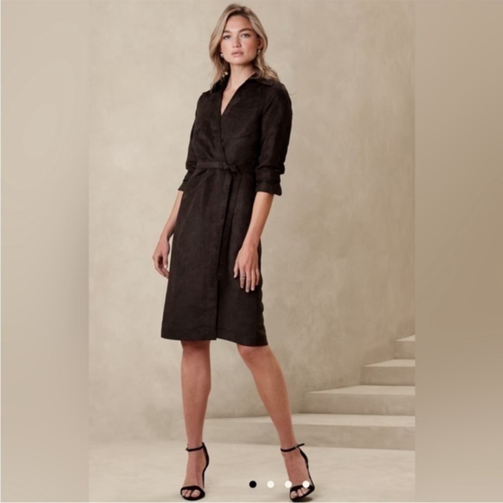 Banana Republic VEGAN SUEDE KNEE LENGTH DRESS